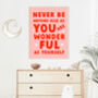 Colourful Positivity Print For Kids Or Adults, thumbnail 1 of 9