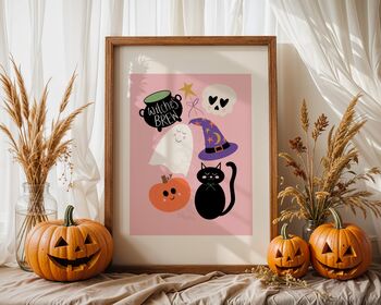 Witches Brew Halloween Art Print, 6 of 10