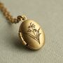Tiny Oval Personalised Locket Necklace, thumbnail 1 of 12