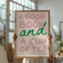 A Good Book And Cup Of Tea Print, thumbnail 1 of 4