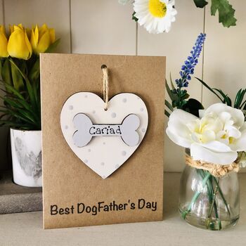 Personalised Father's Day Dog Pooch Keepsake Card, 5 of 8