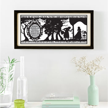 Snow White's Mirror Signed Papercut Print, 3 of 7