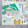 London Map Tea Towel, thumbnail 3 of 3