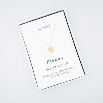 Personalised 'Initial' Zodiac Constellation Necklace, 7 of 12