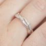 Entwined Sterling Siver Ring, thumbnail 2 of 3