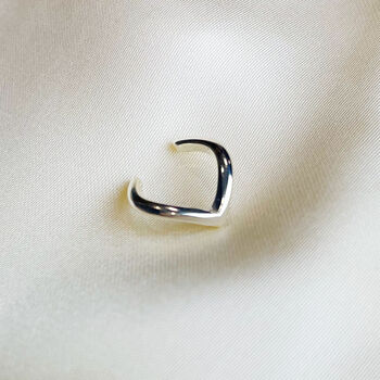 Sterling Silver Simple Pointed Ear Cuff, 4 of 4