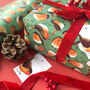 Christmas Robins Wrapping Paper, thumbnail 4 of 11