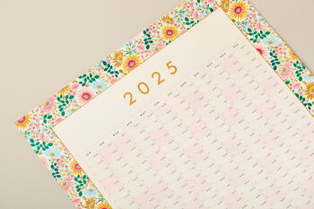 2025 Bright Flowers Wall Planner, Calendar, 2 of 6