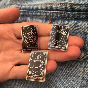 The Women In Stem, Science Lover Tarot Card Enamel Pin, 6 of 7