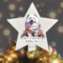 Personalised Samoyed In Christmas Lights, thumbnail 8 of 10