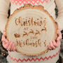 Personalised Family Christmas Wood Slice Decoration, thumbnail 3 of 4