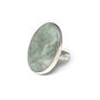 Oval Aventurine Gemstone Ring Set In Silver, thumbnail 1 of 5