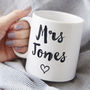 Personalised Heart Wedding Mug, thumbnail 1 of 2