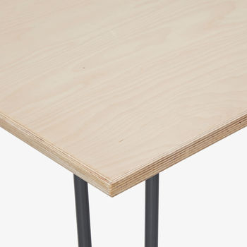 Dining Table, Industrial, Hairpin Legs, Plywood, 5 of 9