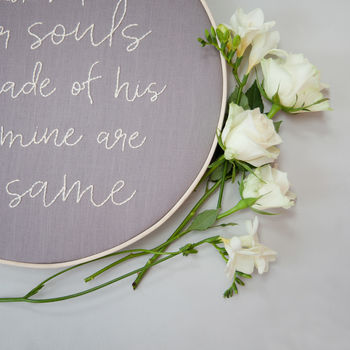 Whatever Our Souls Are Made Of Embroidery Hoop Sign, 2 of 5