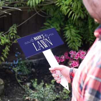 Personalised Garden Lawn Sign, 2 of 5
