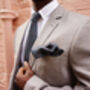 Mens Tonal Green/Blue Floral Cotton Pocket Square, thumbnail 4 of 9