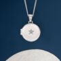 Personalised Small Star Locket In Sterling Silver, thumbnail 6 of 12