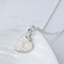 Silver Fingerprint Heart Charm, thumbnail 2 of 5