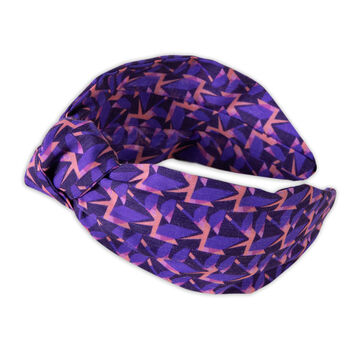 Purple Knotted Headband, 2 of 3