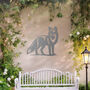 Metal Fox Wall Art Outdoor Garden Decor Rusted Gift Idea, thumbnail 7 of 10