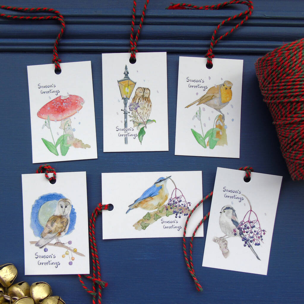 Christmas Bird Gift Tags, 1 of 10