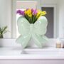 Petite Ceramic Bow Vase, thumbnail 2 of 9