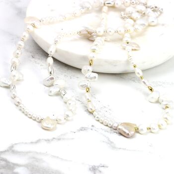 Unusual Freshwater Pearl Necklace For Women, 3 of 10