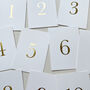 Foil Pressed Gold Table Numbers, thumbnail 3 of 3