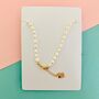 Personalised Natural Pearl Beaded Name Necklace, thumbnail 8 of 8
