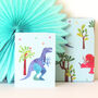 Mini Dinosaur Greetings Card, thumbnail 5 of 5