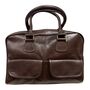 Bowler Handmade Leather Shoulder Bag –Chocolate Full Grain Leather, thumbnail 1 of 3
