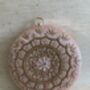 Light Pink Circular Handcrafted Clutch Bag, thumbnail 2 of 7