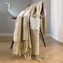 Tribal Off White Throw, thumbnail 1 of 3