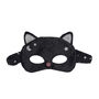 Velvet Black Cat Mask, thumbnail 1 of 3