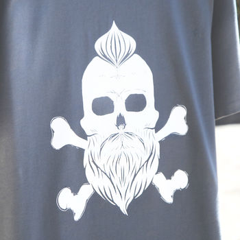 Mens Skull T Shirt, Can Be Personalised, 2 of 4