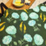Khaki Green Hydrangea And Snapdragon Kitchen Apron, thumbnail 6 of 6