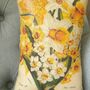Daffodil Narcissus Decorative Cushion For Spring, thumbnail 3 of 5