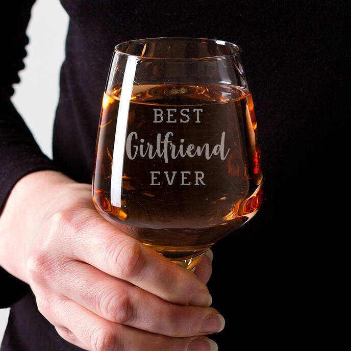 Personalized Best Friend Wine Glasses - Best Friend Wine Lover