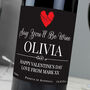 Personalised Heart Red Wine, thumbnail 2 of 4