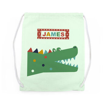 Personalised Crocodile Pe Kit Bag, 8 of 12