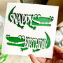 'Snappy Birthday' Crocodile Card, thumbnail 1 of 4