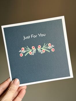 Just For You Greetings Card, 2 of 2