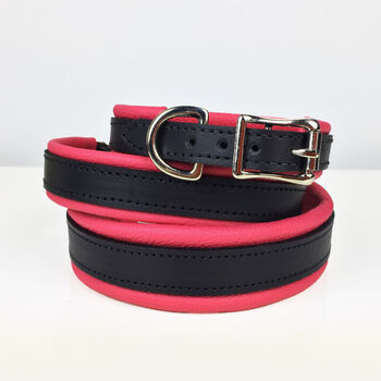 Handcrafted Padded Leather Dog Collar, 8 of 9