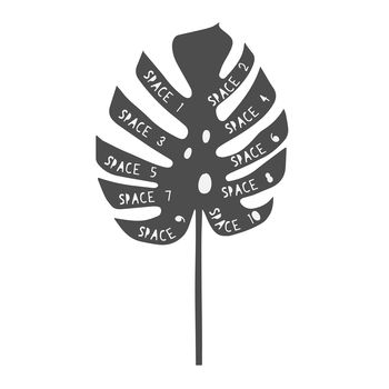 Personalised Family Tree Style Monstera Leaf Print, 2 of 2