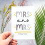 Personalised Mrs And Mrs Card, thumbnail 2 of 9