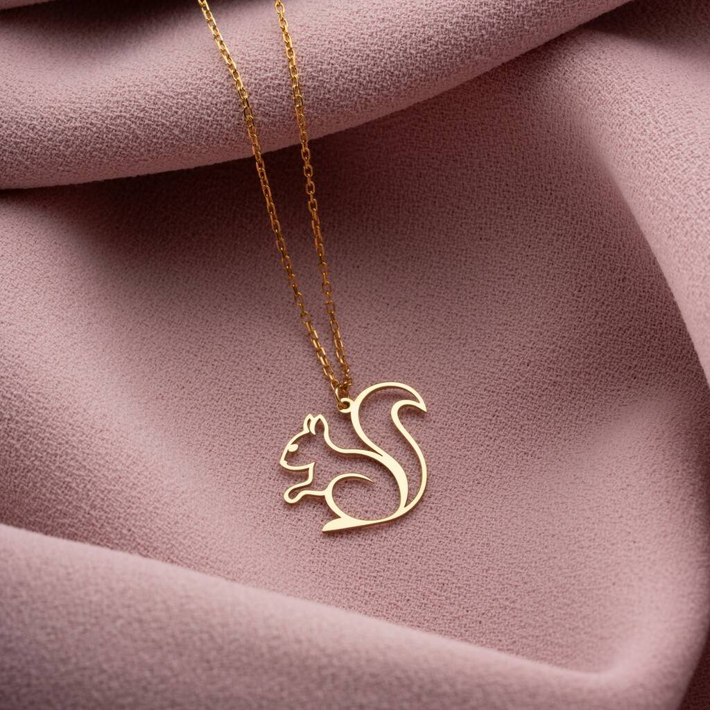 Woodland Magic Squirrel Necklace, 1 of 10