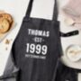 Personalised Denim Big Year Apron, thumbnail 5 of 5