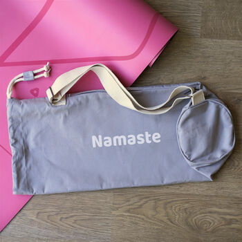 Personalised Organic Yoga Mat Bag, 3 of 6