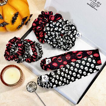 Scrunchie And Headband Set Halloween Vampire Fangs, 6 of 9